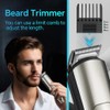 GERTZY 6-in-1 Electric Beard Trimmer and Hair Clipper Set for