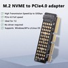 GELRHONR M.2 NVMe PCIe 4.0 Adapter with, Support M Key