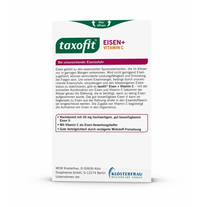 taxofit® Iron + Vitamin C Capsules, Pack of 40