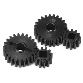 Steel Overdrive Portal Gears 12T/23T Compatible with Axial 1/10 Capra F9 SCX10 III AXI03000 AXI03004 AR45 Portal Axle RC Crawler Car Upgrade Part