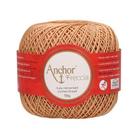Anchor Crochet Yarn, 100% Cotton, 367 Hazelnut, Thickness 6