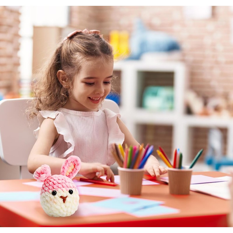 Crochet Kit for Beginners, 4 Pattern Animals, Rabbit, Koala, Penguin,