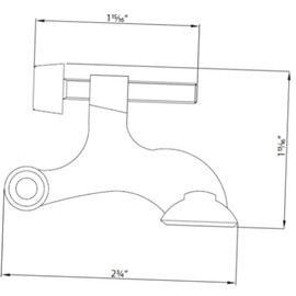 1 Pcs Hinge Pin Stop with Foot Adjustable Satin Nickel - PLF116 | #YY27R
