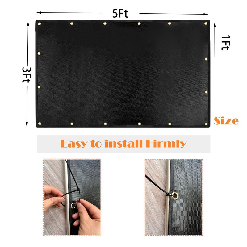 3' X 5' heat shield for the wall behind the