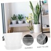 Kisangel 2sets Clear Orchid with Saucers of Gardening Nursery Pots