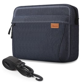 SIMTOP Tablet Sleeve Bag, 11 inch Daily Shoulder Bag for Tablet, Waterproof Crossbody Bag with Smart Organization for Accessories, Essentials Lightweight, YKK Zipper Bag, Polyester