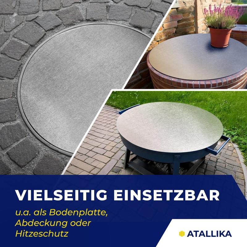 ATALLIKA® Round Aluminium Plate [Blank, Diameter 300 mm] - 2