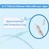 Filigan Urine Drainage Bags, 500ml Clear Nephrostomy Bag with 80cm(31.5")