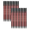 NATARAJ Classy 20 x 0.7mm Fine Point BLACK Ballpoint Pens
