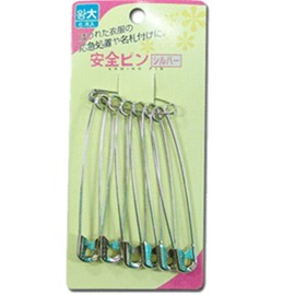 Hanyang Industrial Giant Bamboo Safety Pin 6-Piece Set Safety Pin Safety Pin Set Sewing Kit Giant Bamboo Pin / 한양산업 왕대안전핀 6PCS 옷핀 안전옷핀 안전옷핀세트 반짇고리 왕대옷핀