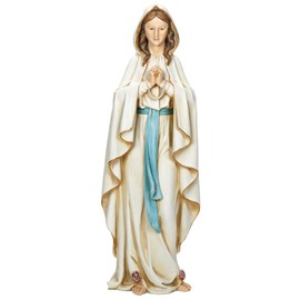 Joseph's Studio by Roman - Our Lady of Lourdes Figure, 24" Scale Renaissance Collection, 23" H, Resin and Stone, Religious Gift, Decoration