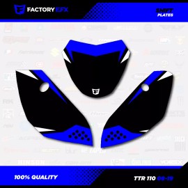 Factory EFX Black & Blue Shift Racing Graphics Kit fits 08-25 YAMAHA TTR110 TTR 110 decal