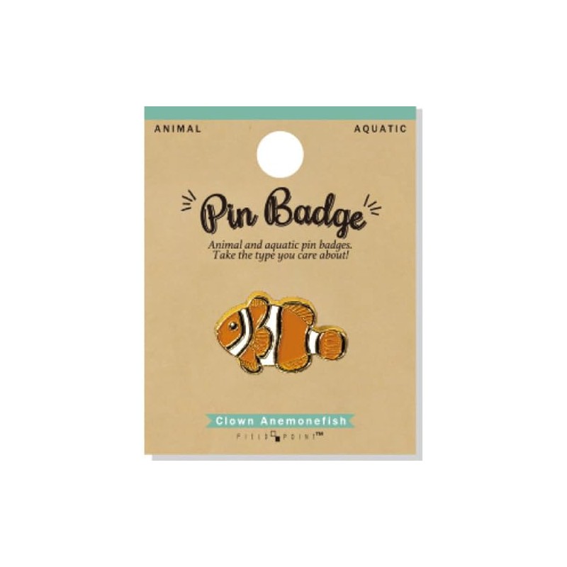 World Shoji 106836 Aquatic Pin Badge Clownfish