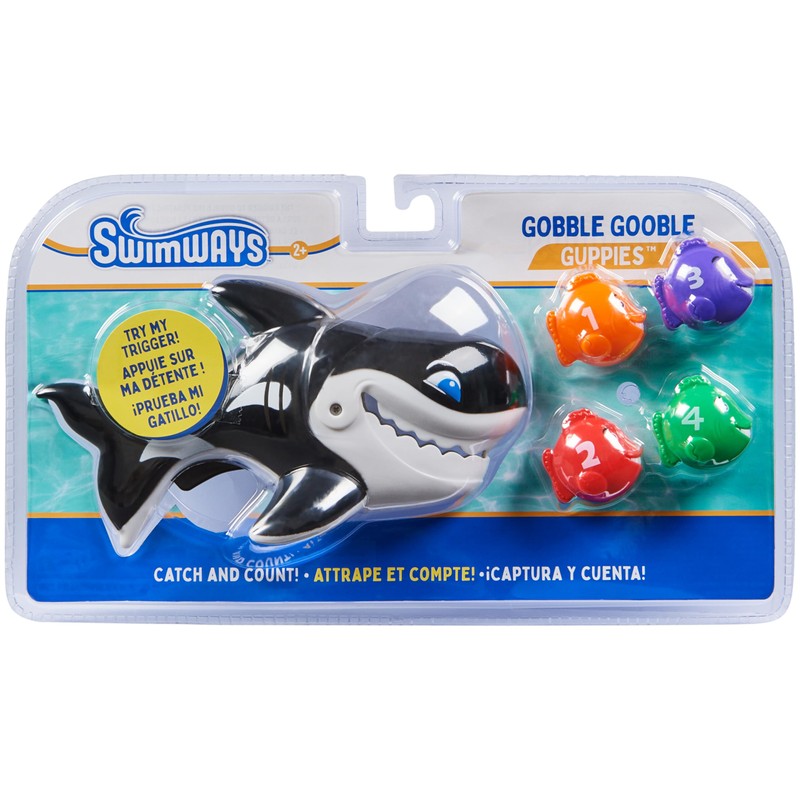 SwimWays Gobble Gobble Guppies Educational Water Toy, Pool Party Favors