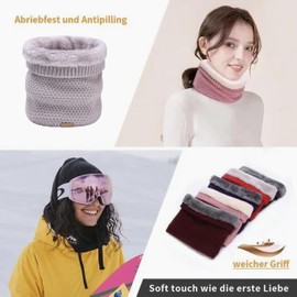 Figarge Winter Neck Tube Men's Thermal Fleece Tube Scarf Loop Scarf Women Men Fleece Neck Warmer Winter Neck Warmer Neck Warmer Tube Neck Warmer for Bicycle Motorcycle Skiing, lightgrey