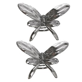 Ipetboom 2pcs Long Hair Claw Clips Butterfly Hair Claw Clips Lightweight Metal Hair Clips for Hairstyling