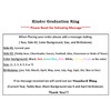 Kinder Graduation Rings .925 Sterling Silver (Select Size, Color, and