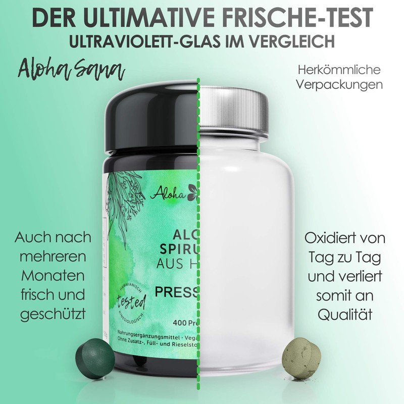 Aloha Sana® – Organic Spirulina Algae, 400 Tablets, 400 mg