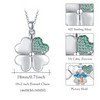 S925 Sterling Silver Four Leaf Clover Locket That Holds Pictures