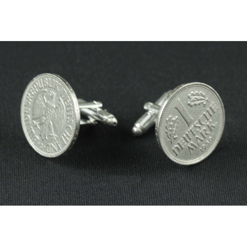 Miniblings 1 DM German Germany Mark Cuff Links Cufflinks Brd