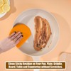 Silicone Dough Scraper with Stainless Steel Sheet, Curved Edge Flexible