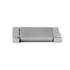 3 Pack - Brushed Nickel Recessed Sliding Door Handle Covered