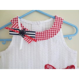 Sophie Rose NEW Girl Toddler 18 Months SOPHIE ROSE Seersucker Dress Red White Blue 4th July