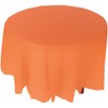 Fun Express Orange Plastic Round TABLECOVER (82") - Party Supplies