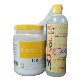 Gentilis  5 Gentil Oxide Polvo Decolorante White 350g + Revelador Tono Blanco