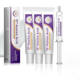 4 Piezas Crema Ácido Azelaico 15% Suero Facial,Sérum para el Rostro | Reducir Imperfecciones, Manchas y Rojeces,Crema Hidratante Facial Para Todo Tipo