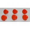 6 pc Set of Orange Sanwa Push Buttons OBSF-30-O