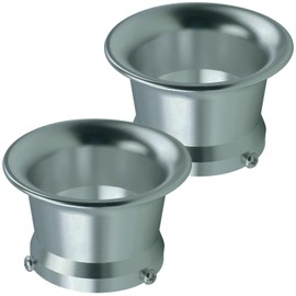 Moderno La Tail Air Funnel Carburetor Filter Aluminum Intake Funnel Aluminum Funnel YM-236-AEF (Silver 2 Pack)