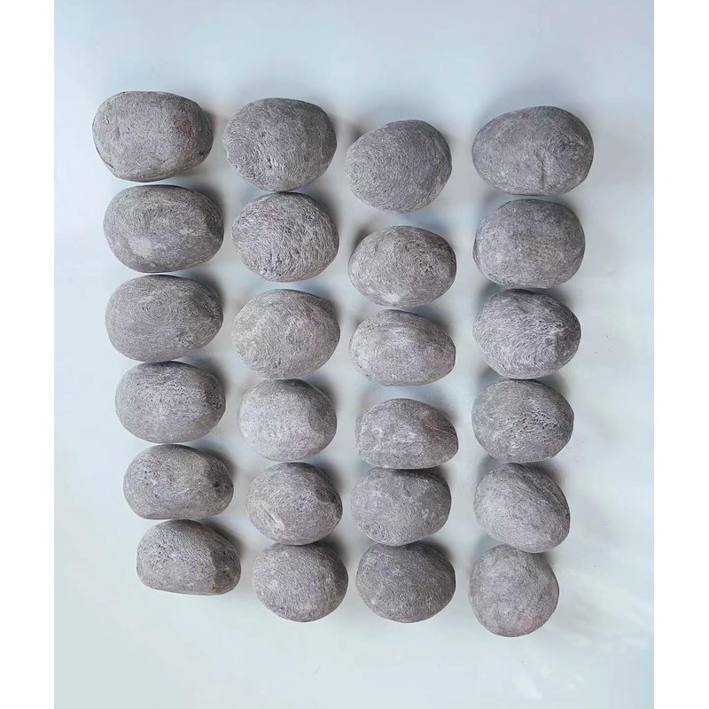 24 Fireplace Ceramic Pebbles, Round Fireplace Stone, Gas Fireplace Logs