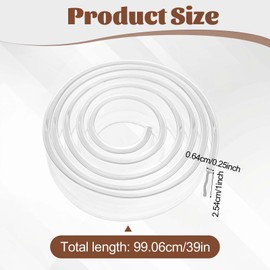 Framed Shower Door Bottom Seal, Swing Doors Bathroom Seal Angled T Drip Clear Vinyl Swing Doors Strip Shower Door Replacement Parts Strip Replacement Bottom Waterproof 40 Inch