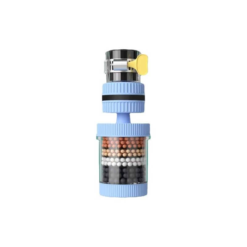 Water Faucet Filter Universal 15-32mm Round Faucet Adapter Activated Carbon