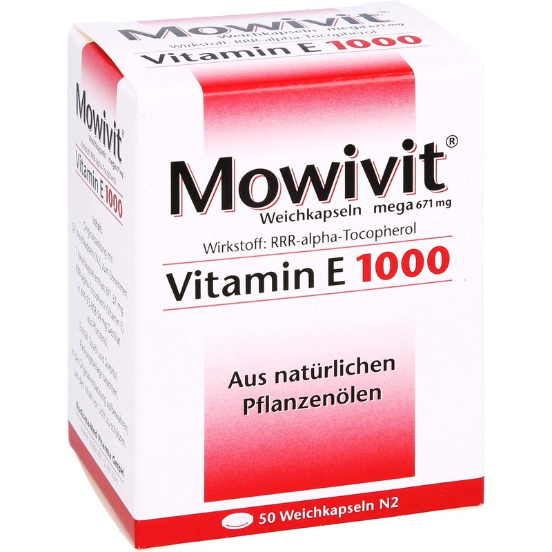 MOWIVIT Vitamin E 1000 Capses Pack of 50