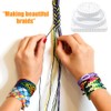 Neikafan Pack of 8 Kumihimo Braided Discs Round and Square