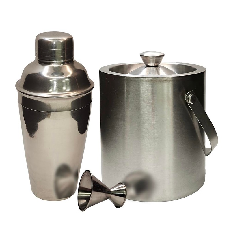 Home Brew Ohio Stainless Steel Cocktail Shaker 500ml, Double Walled