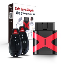 2 Programmable Keyfob, Replacement Car Keys Fob and DIY Programmer Kit for 2008-2012 Dodge RAM/Charger/Challenger Remote Star IYZ-C01C