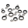 37Pcs Fishing Rod Guides Top Tip Ring Telescopic Surf Casting