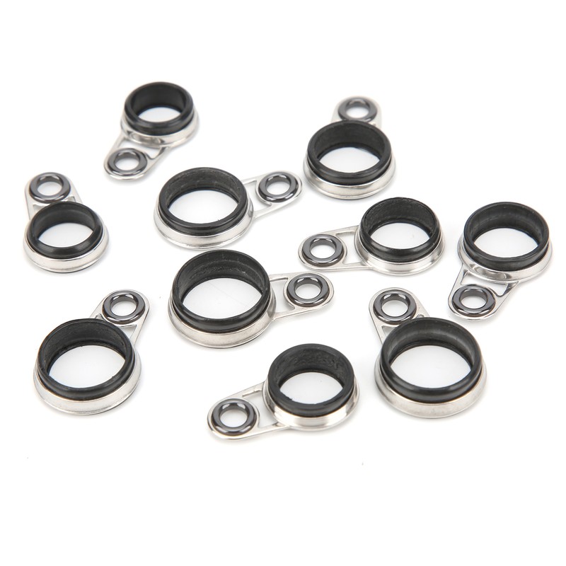 37Pcs Fishing Rod Guides Top Tip Ring Telescopic Surf Casting