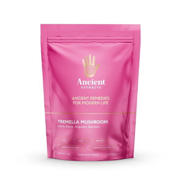 Ancient Extracts Tremella Mushroom Powder with 30% Beta Glucans -
