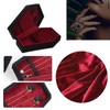 YUNNESS Velvets Jewelry Storage Box Coffin Necklace Earring Box Display