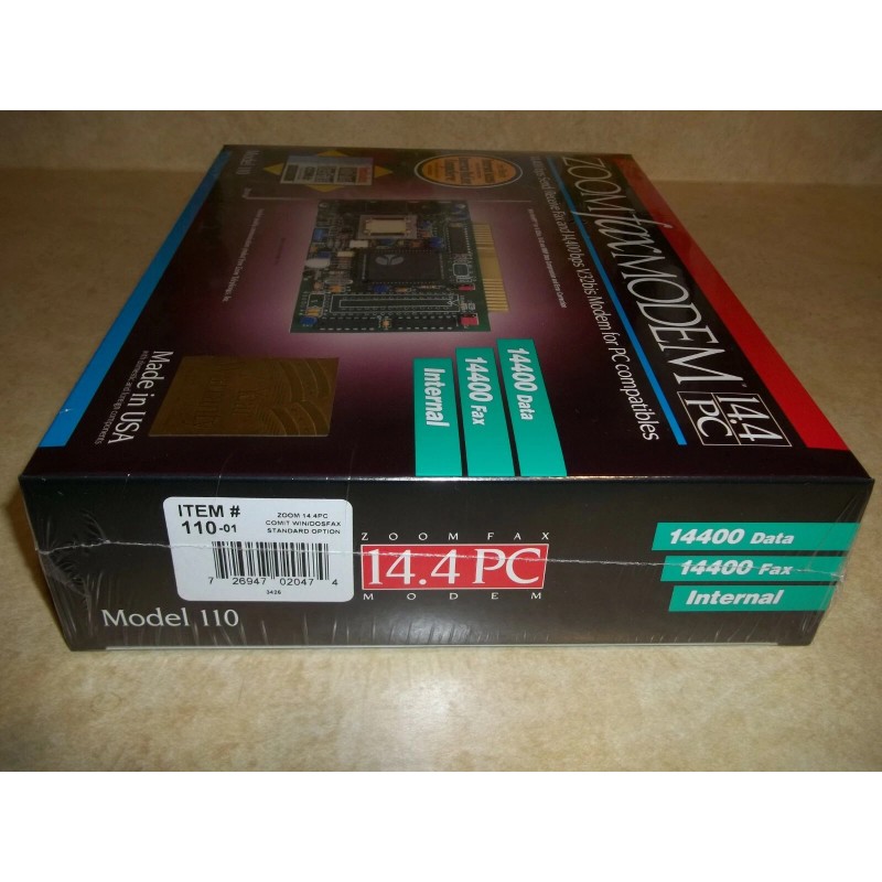ZOOM Model 110 Internal 14.4 Fax Modem for PC Factory
