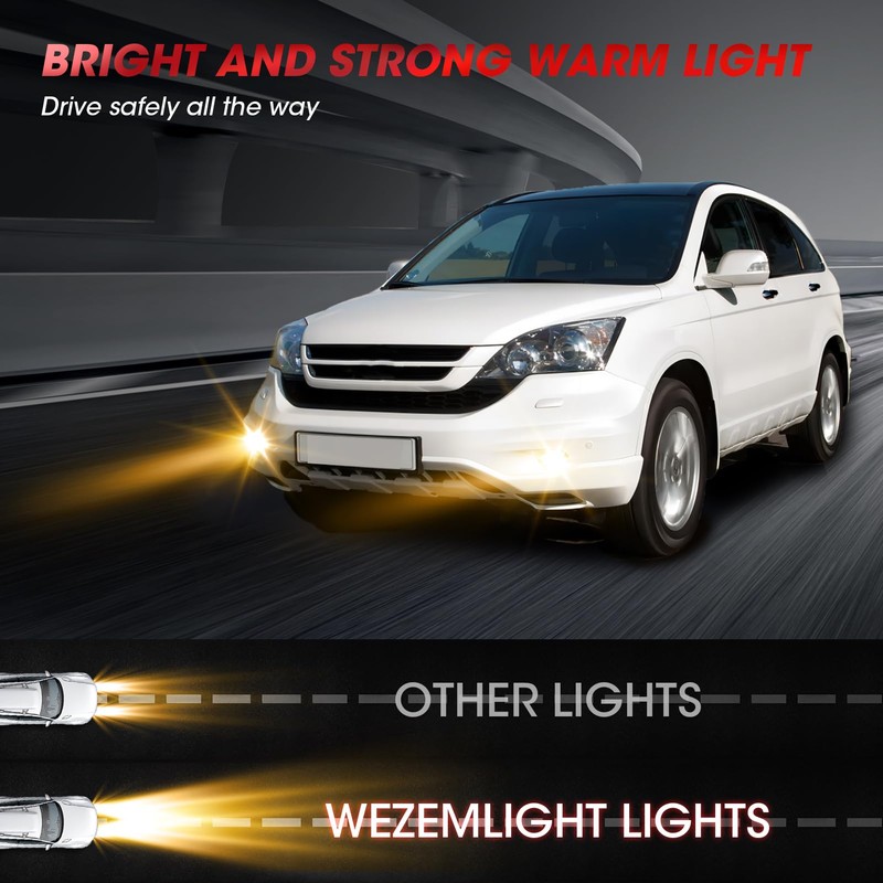 WEZEMLIGHT Fog Lights Assembly Replacement For Honda CRV 2010 2011