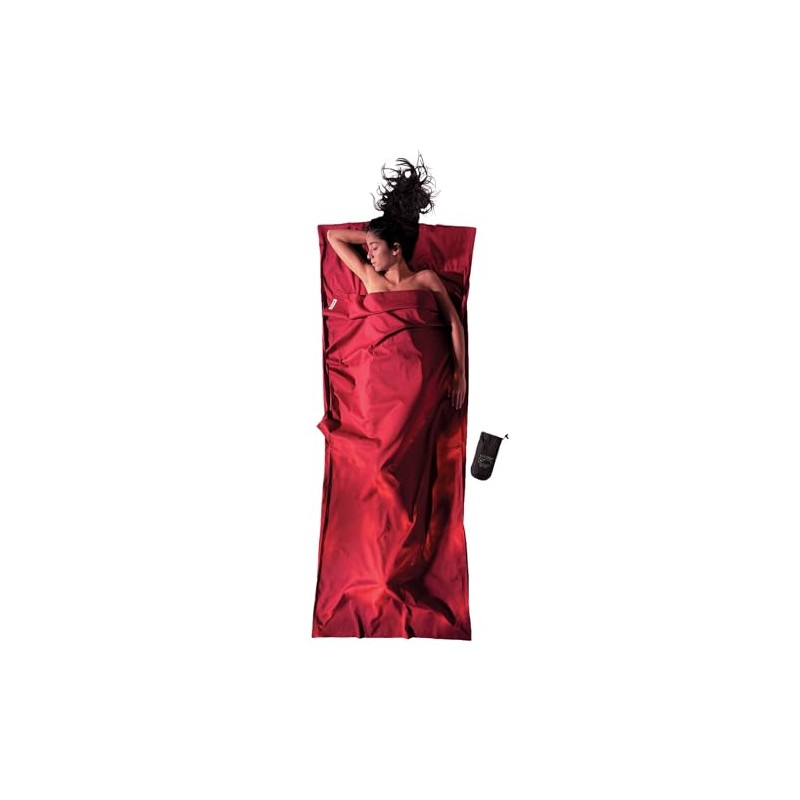 COCOON - Premium - Silk/Egyptian CottonTravelSheet - Monks Red
