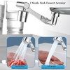 London Sunshine 2PC 1080° Swivel Faucet Extender,360° Swivel Robotic Arm