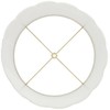 Hardback Scallop Bottom Empire Lamp Shade White Large 13" Top