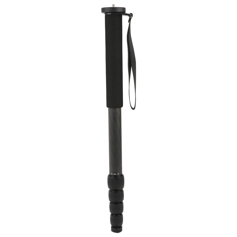 C-333 Carbon Fiber Portable Outdoor Telescopic Monopod Tripod Mountaineering Cane