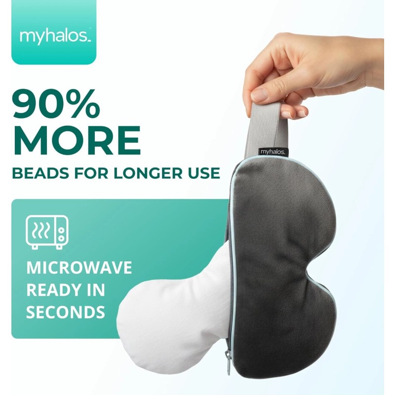 MyHalos Heated Eye Mask Dry Eyes Steam Warm Compress for